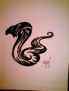 tribal snake tattoo image